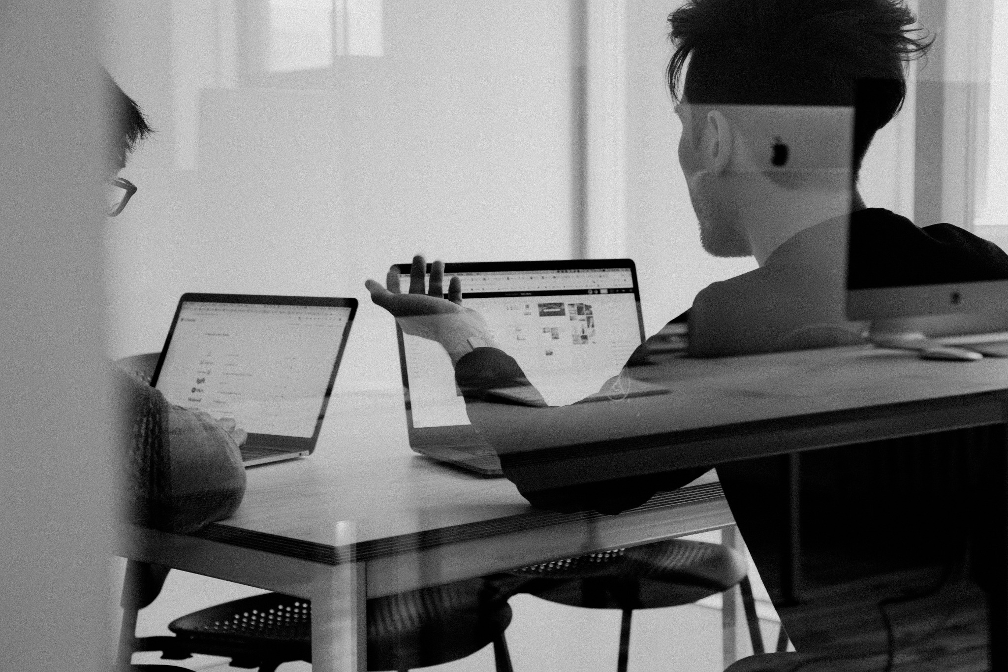 Team meeting in a modern workspace